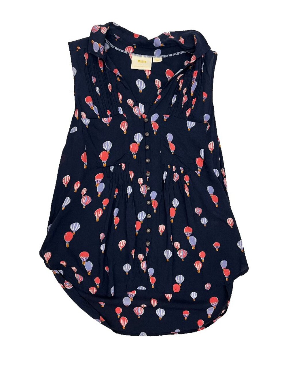 Maeve Anthropologie Pintuck Blouse Hot Air Balloon Top Womens S